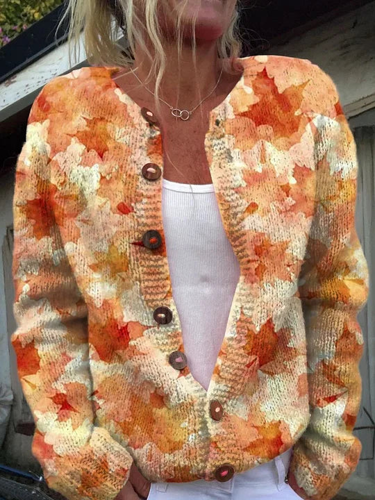 Marlene™ – Herbstlaub Strickcardigan